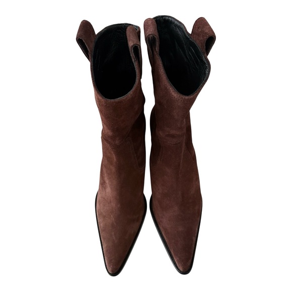 STAUD June Brown Suede Boots 37 - Picture 4 of 9